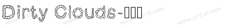 Dirty Clouds字体转换